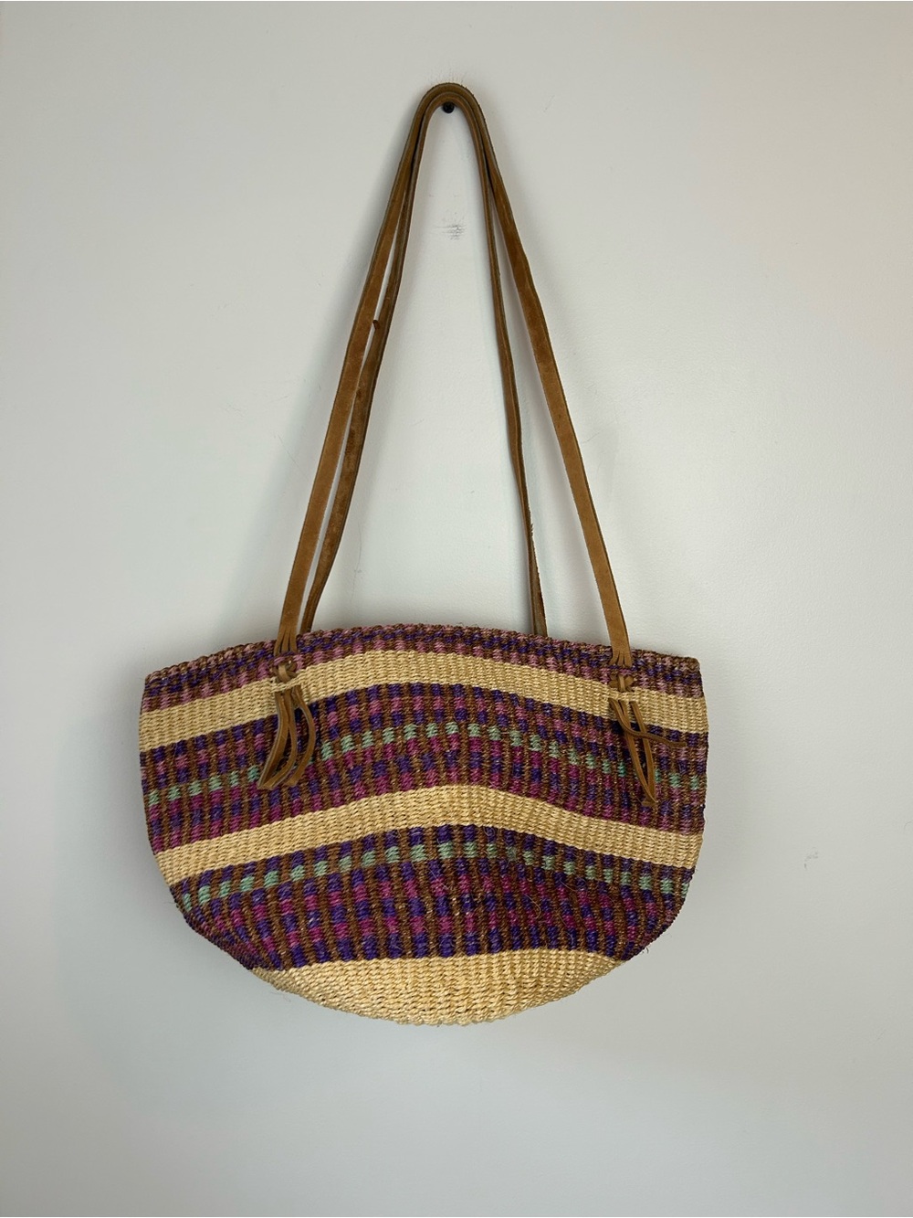 Vintage Sisal Market Bag
